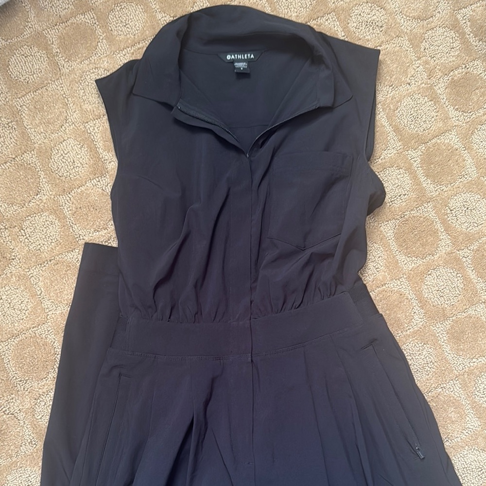 Athleta Black Sleeveless Jumpsuit